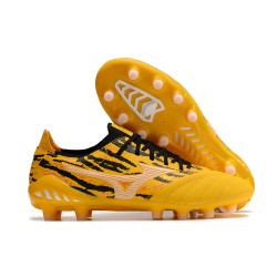 Mizuno Morelia Neo III Made In Japan AG Low Yellow Black Men Football Boots 