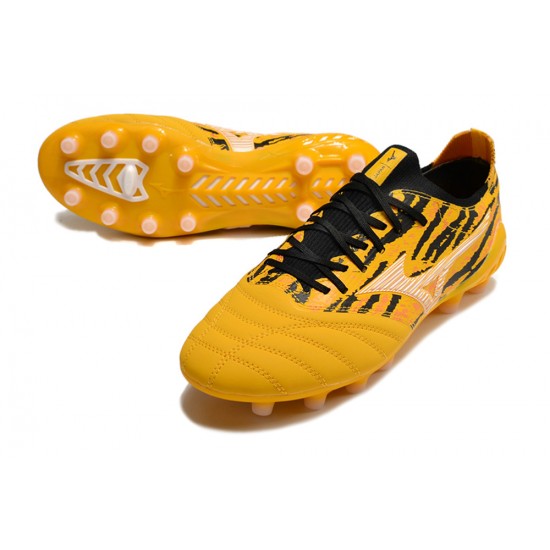 Mizuno Morelia Neo III Made In Japan AG Low Yellow Black Men Football Boots