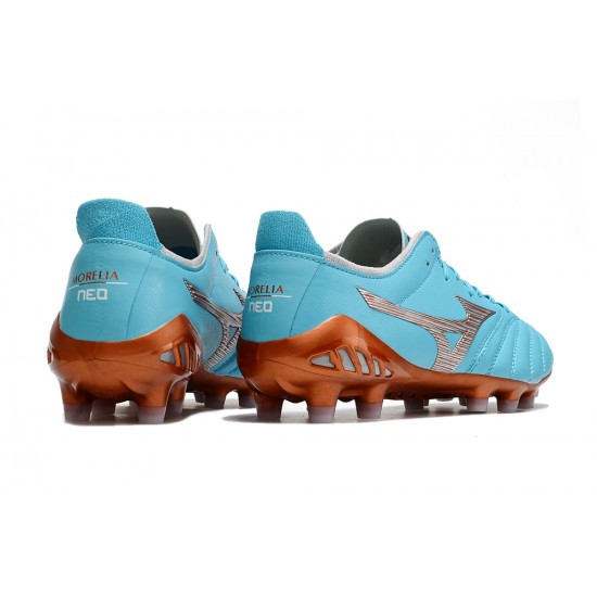 Mizuno Morelia Neo III Pro AG Low Turqoise Men Football Boots