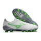 Mizuno Morelia Neo III Pro AG Low White Grey Green Men Football Boots