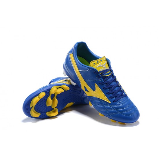 Mizuno Wave Cup Legend FG Blue Yellow Low Men Football Boots