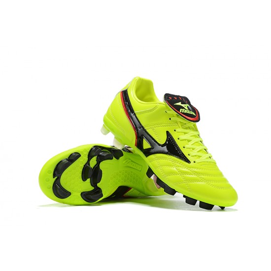 Mizuno Wave Cup Legend FG Light/Green Black Red Low Men Football Boots