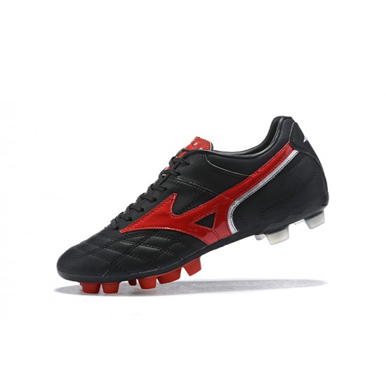 Mizuno Wave Cup Legend FG LightRed Black White Low Men Football Boots