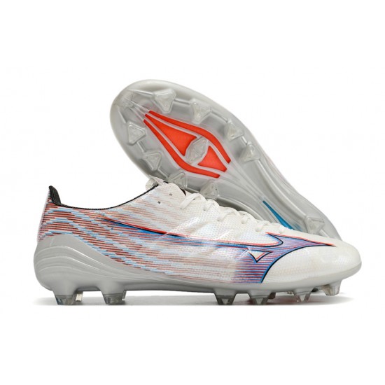 Mizuno Alpha Made In Japan FG Low White Purple Men Football Boots