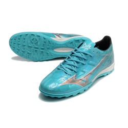 Mizuno Alpha Made In Japan Tf Low Turqoise Gold Men Football Boots