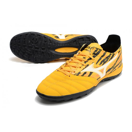 Mizuno Morelia Wave Cup Classic Tf Low Yellow Black Men Football Boots