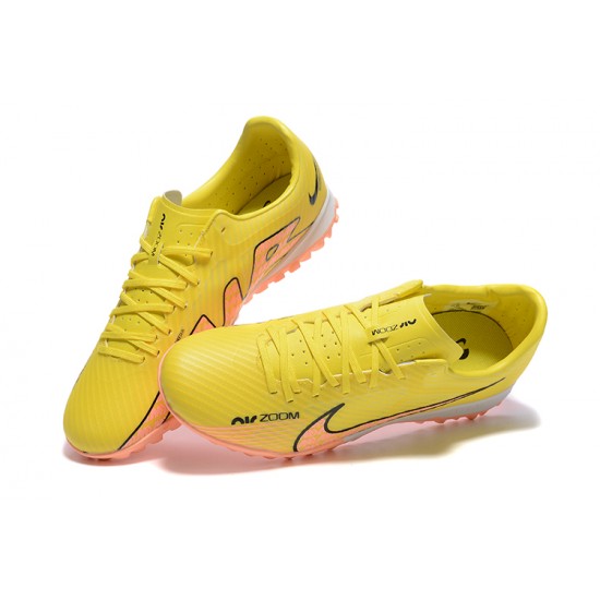 Nike Air Zoom Mercurial Vapor XV Academy TF Yellow Pink Men Low Football Boots