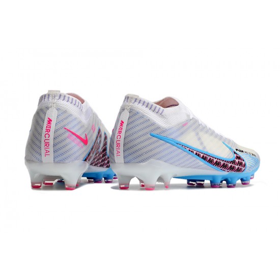 Nike Air Zoom Mercurial Vapor XV Elite AG Low White Blue Pink Women/Men Football Boots