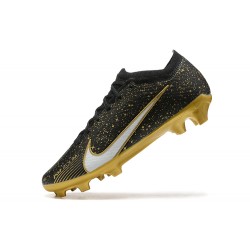 Nike Air Zoom Mercurial Vapor XV Elite FG Black Gold White Men Low Football Boots
