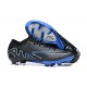 Nike Air Zoom Mercurial Vapor XV Elite FG Black White Blue Men Low Football Boots