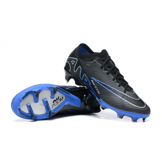 Nike Air Zoom Mercurial Vapor XV Elite FG Black White Blue Men Low Football Boots