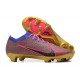 Nike Air Zoom Mercurial Vapor XV Elite FG Blue Pink Glod Men Low Football Boots