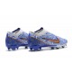 Nike Air Zoom Mercurial Vapor XV Elite FG Blue White Gold Men Low Football Boots