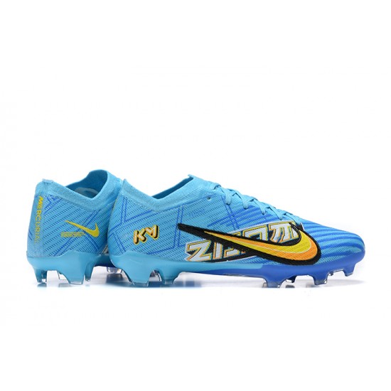 Nike Air Zoom Mercurial Vapor XV Elite FG Blue Yellow Men Low Football Boots