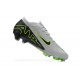 Nike Air Zoom Mercurial Vapor XV Elite FG Gray Green Black Men Low Football Boots