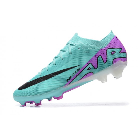 Nike Air Zoom Mercurial Vapor XV Elite FG Light/Green Purple Black Men Low Football Boots