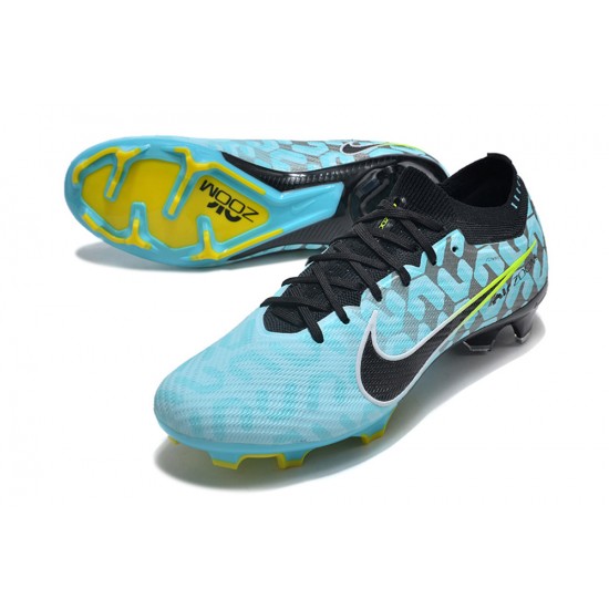 Nike Air Zoom Mercurial Vapor XV Elite FG Low Black Blue Yellow Women/Men Football Boots