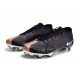 Nike Air Zoom Mercurial Vapor XV Elite FG Low Black Brown White Men Football Boots