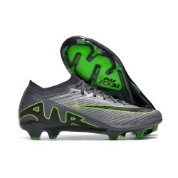 Nike Air Zoom Mercurial Vapor XV Elite FG Low Black Grey Green Women/Men Football Boots