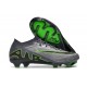 Nike Air Zoom Mercurial Vapor XV Elite FG Low Black Grey Green Women/Men Football Boots