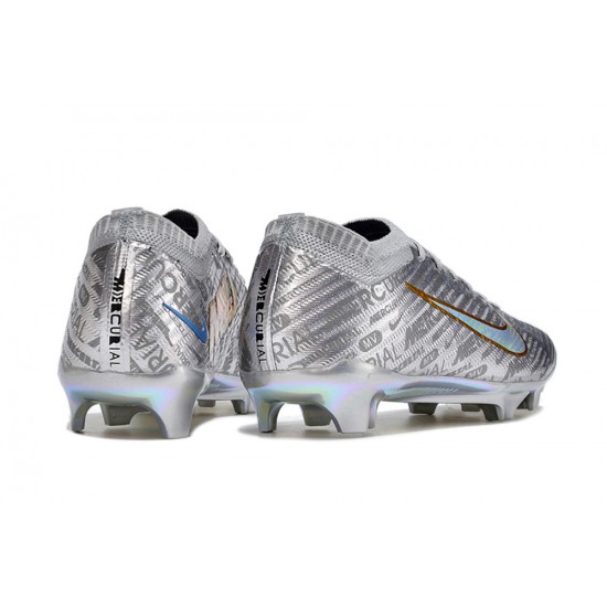 Nike Air Zoom Mercurial Vapor XV Elite FG Low Gold Silver Women/Men Football Boots