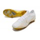 Nike Air Zoom Mercurial Vapor XV Elite FG Low Gold White Men Football Boots