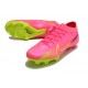 Nike Air Zoom Mercurial Vapor XV Elite FG Low Pink Green Women/Men Football Boots