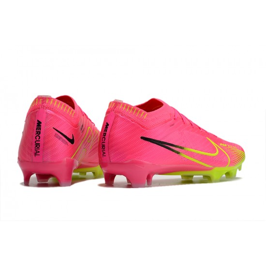 Nike Air Zoom Mercurial Vapor XV Elite FG Low Pink Green Women/Men Football Boots