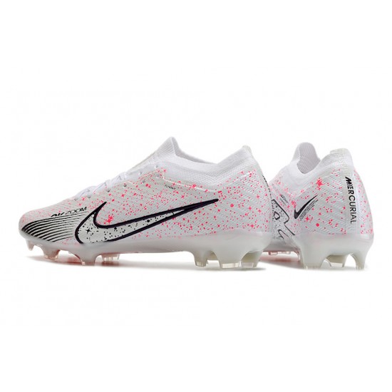 Nike Air Zoom Mercurial Vapor XV Elite FG Low Pink White Black Men Football Boots