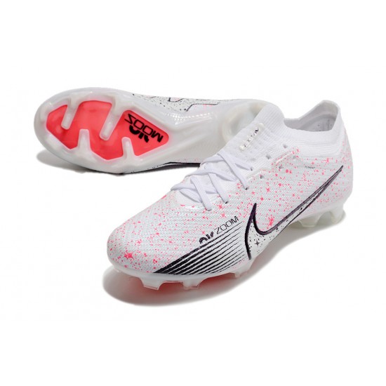 Nike Air Zoom Mercurial Vapor XV Elite FG Low Pink White Black Men Football Boots