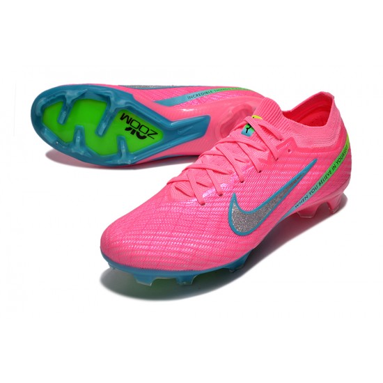 Nike Air Zoom Mercurial Vapor XV Elite FG Low Turqoise Pink Green Women/Men Football Boots