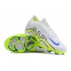Nike Air Zoom Mercurial Vapor XV Elite FG Low White Green Blue Women/Men Football Boots