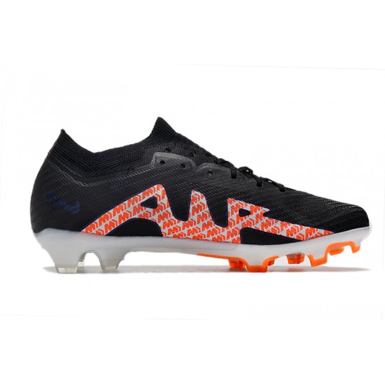 Nike Air Zoom Mercurial Vapor XV Elite FG Low White Orange Black Men Football Boots