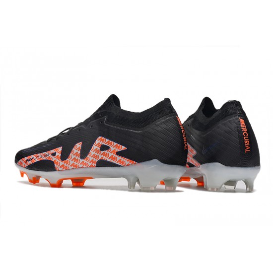 Nike Air Zoom Mercurial Vapor XV Elite FG Low White Orange Black Men Football Boots