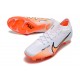 Nike Air Zoom Mercurial Vapor XV Elite FG Low White Orange Men Football Boots