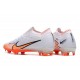 Nike Air Zoom Mercurial Vapor XV Elite FG Low White Orange Men Football Boots