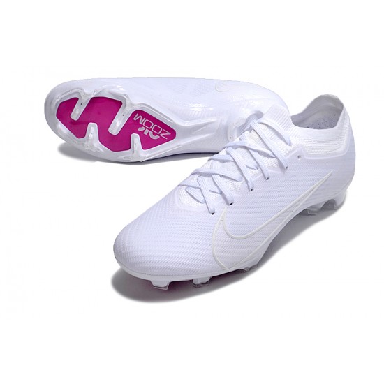 Nike Air Zoom Mercurial Vapor XV Elite FG Low White Purple Women/Men Football Boots