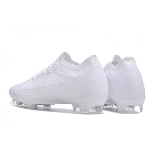 Nike Air Zoom Mercurial Vapor XV Elite FG Low White Purple Women/Men Football Boots