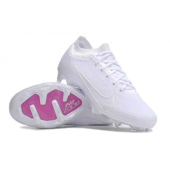 Nike Air Zoom Mercurial Vapor XV Elite FG Low White Purple Women/Men Football Boots