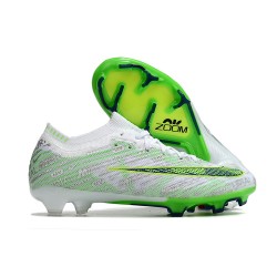Nike Air Zoom Mercurial Vapor XV Elite FG Low White Yellow Green Women/Men Football Boots