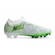 Nike Air Zoom Mercurial Vapor XV Elite FG Low White Yellow Green Women/Men Football Boots