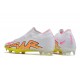 Nike Air Zoom Mercurial Vapor XV Elite FG Low White Yellow Pink Men Football Boots