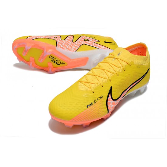 Nike Air Zoom Mercurial Vapor XV Elite FG Low Yellow Orange Men Football Boots