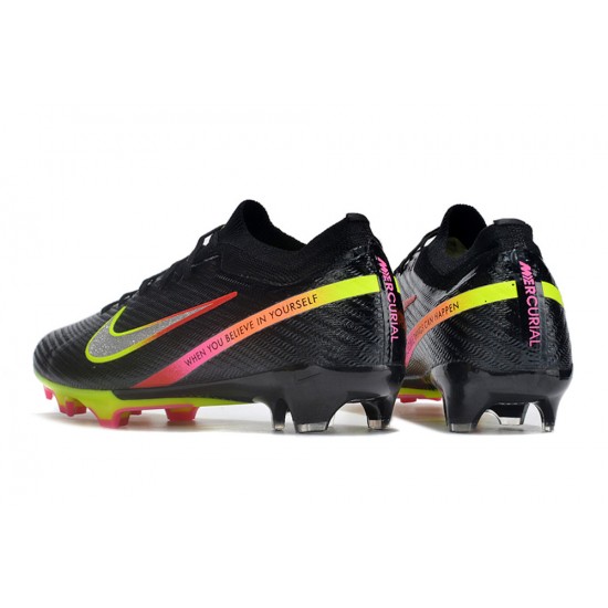 Nike Air Zoom Mercurial Vapor XV Elite FG Low Yellow Red Black Women/Men Football Boots