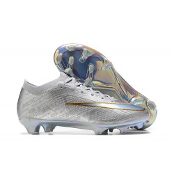 Nike Air Zoom Mercurial Vapor XV Elite FG Silver Gold Men Low Football Boots