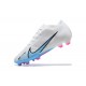 Nike Air Zoom Mercurial Vapor XV Elite FG White Blue Pink Men Low Football Boots