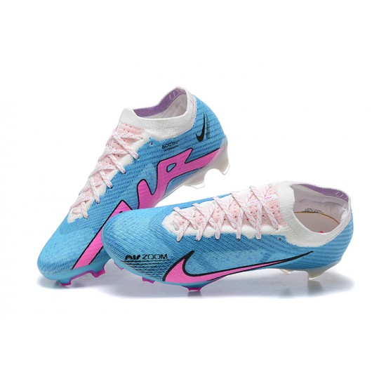 Nike Air Zoom Mercurial Vapor XV Elite FG White Light/Blue Pink Men Low Football Boots