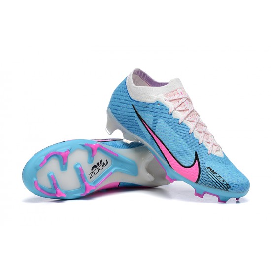 Nike Air Zoom Mercurial Vapor XV Elite FG White Light/Blue Pink Men Low Football Boots