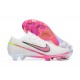 Nike Air Zoom Mercurial Vapor XV Elite FG White Pink Yellow Men Low Football Boots