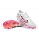 Nike Air Zoom Mercurial Vapor XV Elite FG White Pink Yellow Men Low Football Boots